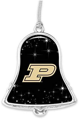 Purdue Boilermakers Silver Bell Silver Metal Metal קישוט לחג המולד קישוט מתנה