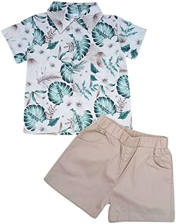 חופשת הקיץ של בנים חוף חוף עלים עלים חולצה חולצה מכנסיים קצרים