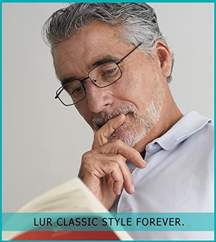 LUR 7 חבילות משקפי קריאה ללא שפה + 3 חבילות משקפי קריאה מתכת