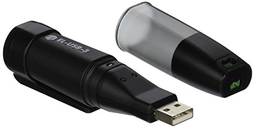 Lascar Electronics El-USB-3 Logger Data Data, תהליך, 32,000 קריאות, חיי סוללה של שנה אחת