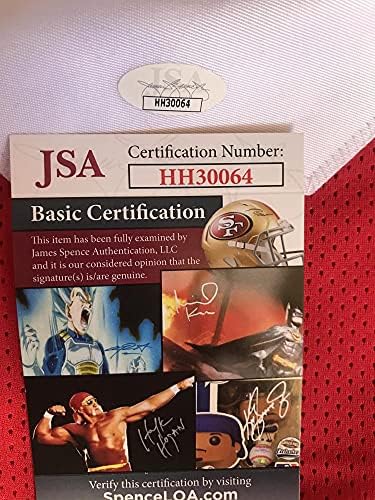 רוברט סמית 'אוהיו סטייט חתמה על חתימה XL XL אדום ג'רזי המותאם אישית JSA HH30064