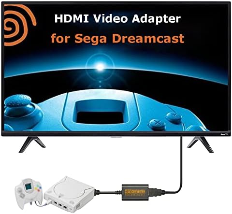 ממיר וידאו בהגדרה גבוהה בהגדרה גבוהה בהגדרה סימולטנית מתאם תצוגה DC Console Plug ו- Play Sega Dreamcast