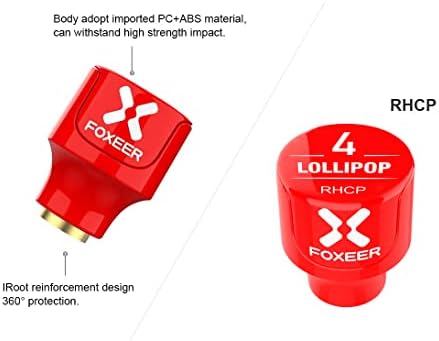 2 PCS FOXEER FPV אנטנה Lollipop 5.8GHz RHCP 2.5DBI אנטנה SMA SMA למירוץ FPV משקפי שומן שומן TX RX
