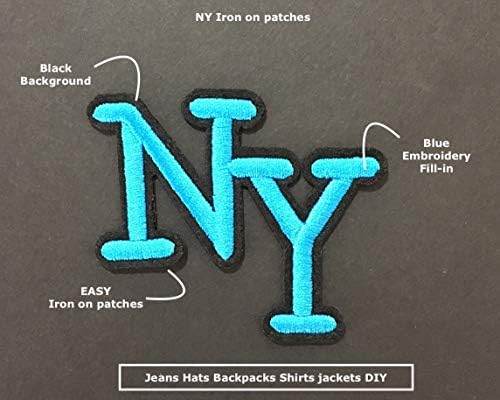 ניו יורק ניו יורק העיר ניו יורק בגדים ברזל על טלאים עבור ז'אן חולצות מעילי תרמיל כובעי עיצוב סגנון אביזר