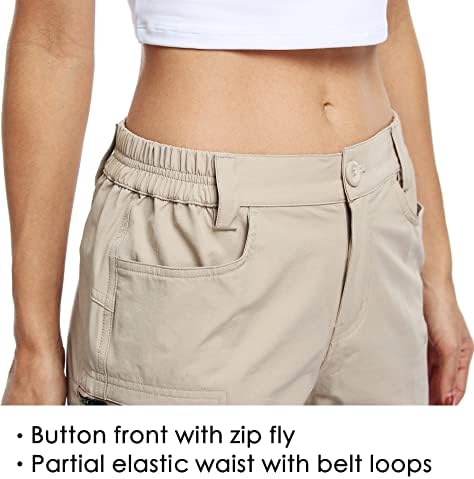 ויליט טיול לנשים מכנסי מטען קצרים למתחים מכנסיים קצרים פעילים במכנסיים קצרים בקיץ עם כיסים עמידים במים