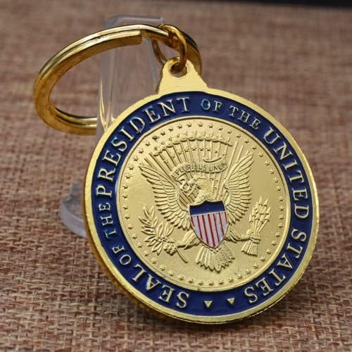 2020 נשיא ארהב נשיא טראמפ בחירות שמור על אמריקה נהדר עם טבעת מפתח טבעת מטבע מטבעות אספנות מטבע אתגר