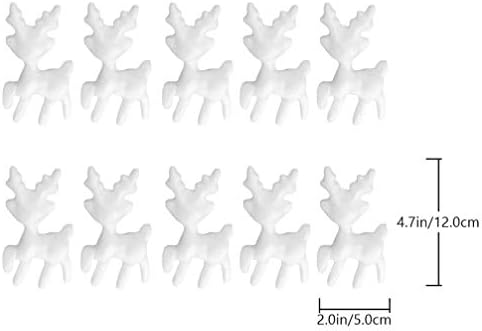 צבי קצף של אושוב לעבודה בעבודת יד: דגם מלאכת איילים למלאכה אבזרי סידור פרחי חג המולד בצורת איילים 25