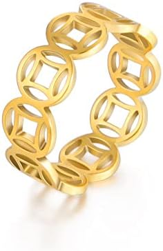 אופנה מזל טבעות לנשים גברים מסיבת זוג טבעת תכשיטי 7