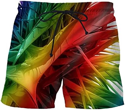 BMISEGM מכנסי שחייה בקיץ קצרים גברים אביב גברים וקיץ מכנסיים קצרים מזדמנים מודפסים מכנסי חוף ספורט מכנסי