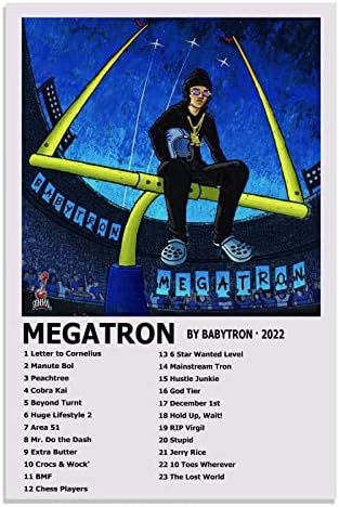 ראפר KGARB פוסטר Babytron Poster Megatron אלבום כיסוי קיר אמנות קנבס פוסטר הדפסים ציור לעיצוב חדר שינה