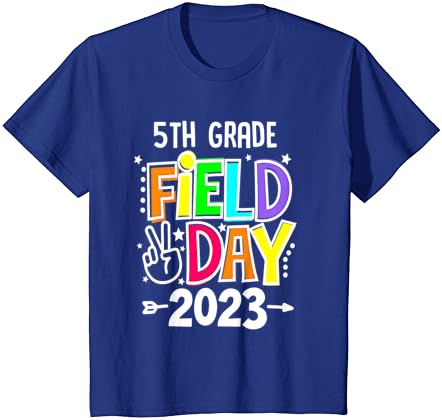 יום שדה כיתה 5 2023 תן למשחקים להתחיל חולצת טריקו כיתה 5