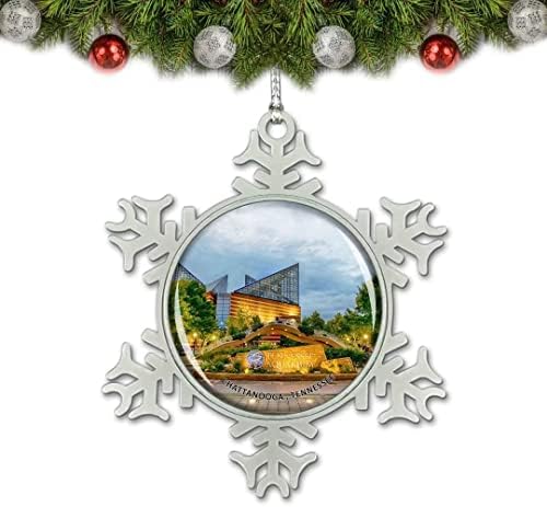 אומסופה טנסי צ ' טנוגה אקווריום ארהב חג המולד קישוט עץ תליון קישוט קריסטל מתכת מזכרות מתנה