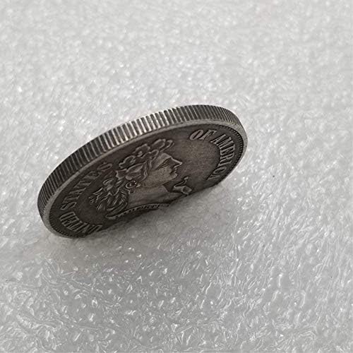 1859 ליברטי מורגן העתק מטבע זיכרון מטבע אמריקאי מטבע מטבע ישן מגולף יד מעניין שירות שביעות רצון ניקל