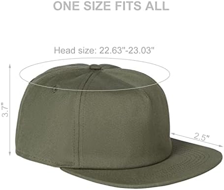 Kdwave כובעי שטר שטוחים לגברים נשים ריקות כובע בייסבול upf 50+ הגנת שמש מתכווננת סגנון טרנדי סגנון רגיל