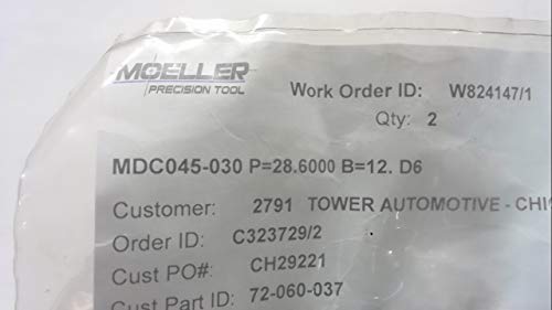 כלי דיוק Moeller MDC045-030 -חבילה של 2 -לחץ על כפתור FIT, MDC045-030 P = 28.6000 B = 12. D6 - חבילה