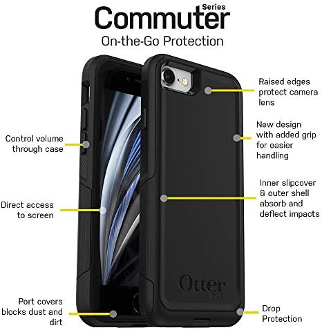 Otterbox iPhone SE 3 & 2nd Gen, iPhone 8 & iPhone 7 Commuter Series Case - Ocean Way, Slim & קשוח, ידידותי