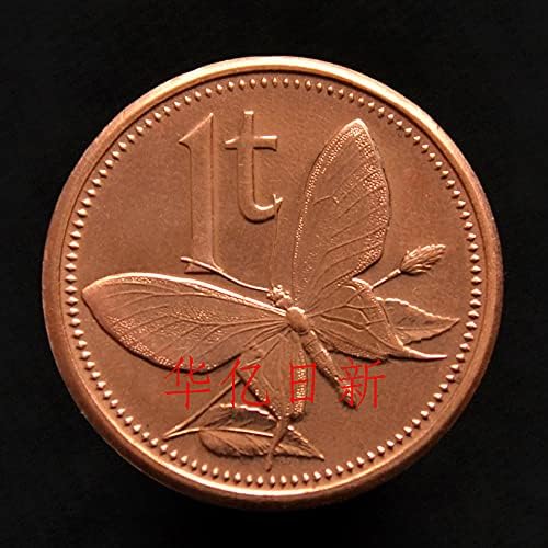מטבעות גינאה חדשים של פפואה 1 צעצוע פרפר יום השנה אקראי אוקיאניה
