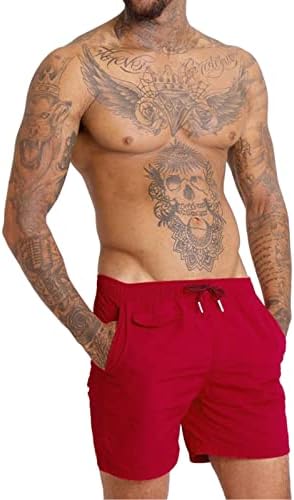 מכנסי לוח חוף בצבע אחיד לגברים בקיץ בגדי ים מגניבים בגדי ים בגדי ים גלישה עם כיסים עם כיסים