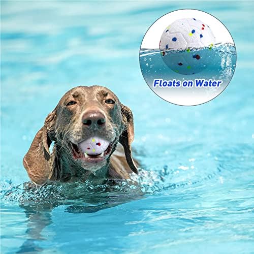 כדורי צעצוע של כלב אוקן, כדור קופצני חזק ועמידה באילוף כלבים, כדור גומי מוצק, צף על מים צעצועים לעיסה