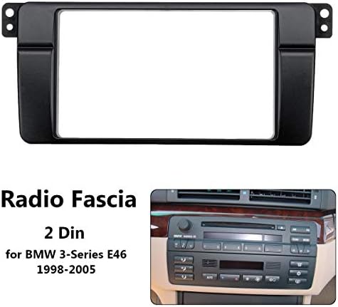 חלקי 2 דין רכב סטריאו רדיו פאשיה לוח צלחת מסגרת תקליטור לוח מחוונים פנל אודיו מסגרת עבור ב. מ. וו 3-סדרת