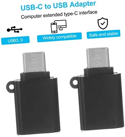מתאם מטען בולסטר 5 יחידות נקבה זכר שחור USB-C USB- סוג מתאם מתאם- לטלפון סוג C USB עד C מתאמי מטען נייד