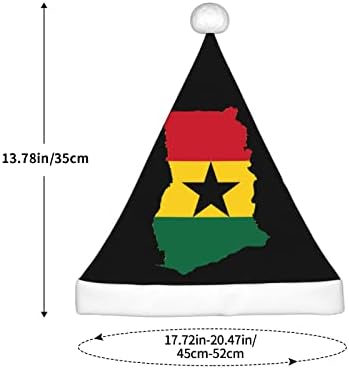 דגל מפת של גאנה סנטה כובע ילדים חג המולד כובעי קטיפה חג המולד כובע עבור חג המולד לשנה חדשה חג פסטיבל