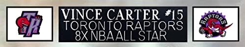 וינס קרטר עם חתימה סגול טורונטו ג'רזי - מיט ומוסגר להפליא - חתום ביד על ידי קרטר ומוסמך אותנטי על ידי