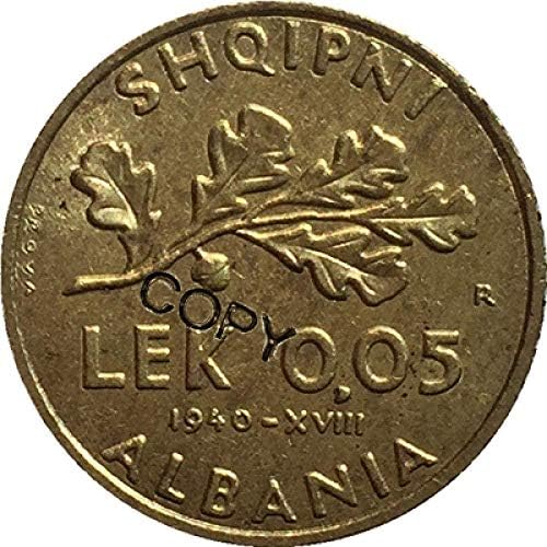 מטבע אתגר אלבניה 1940 מטבעות עותק 19 5 ממ קישוטי קישוטים אוסף מתנות אוסף מטבעות