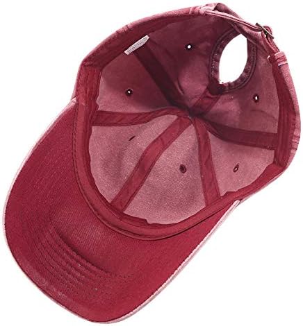 כובעי בייסבול של קוקו -קוקו לנשים לנשים מבולגן כובע פוני פוני פוני מתכוונן כובע בייסבול כובע אבא