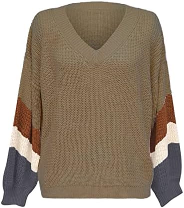 סוודרים של PIMELU PUNCHOUVE V צוואר לנשים בתוספת גודל שרוול ארוך סוודר סרוג סוודר סוודר רופף סוודר חולצה