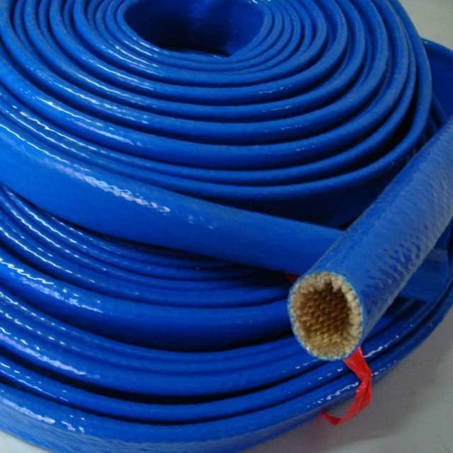 1 מטר עבה לבן/שחור/כחול φ4-130 ממ גבוה טמפרטורת סיליקון גומי פיברגלס שרוול שרוול חוט מבודד צינור הגנה