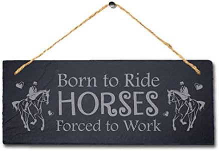 נולד לרכב סוסים לייזר חקוק תליית צפחה לשפוך לחיות מחמד בעלי החיים שלט סימן