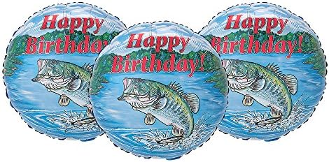 יום הולדת שמח פה גדול בס דיג מסיבת קישוט 17 בלוני-סט של 3