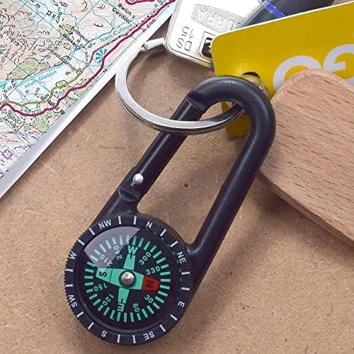 Azeeda 'Car' Compass Keyring