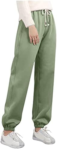 מכנסי טרנינג מרופדים על FQZWONG מכנסי טרנינג מרופדים נשים חורמות חורפיות המותניים המותניים המותניים