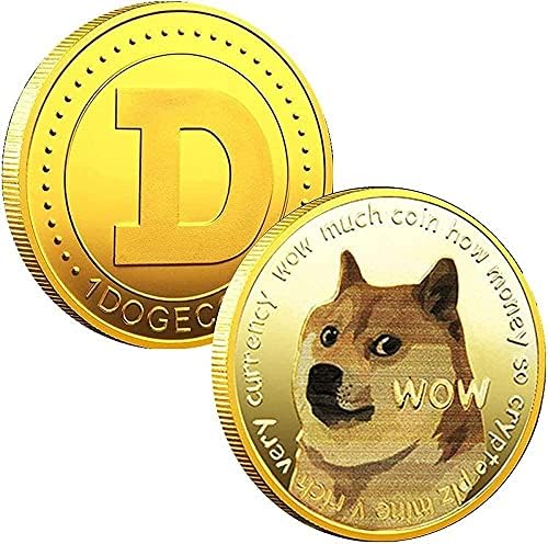 1 גרם כלב כלב זהב מטבע-קריפטו-קריפטו 2021 מהדורה מוגבלת Dogecoin חדש מטבע מצופה זהב עם מקרה מגן
