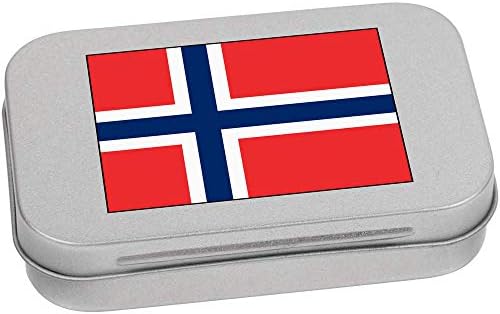 Azeeda 95 ממ 'דגל נורווגיה' מתכת פח/תיבת אחסון