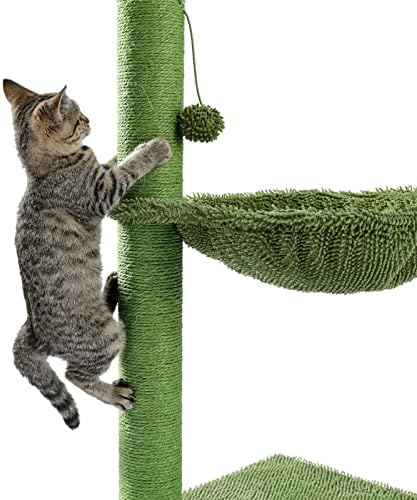חתול עץ יציב מודרני חתול עץ מפנק מוטות עץ חתול עץ חתול צעצועי חתול מטפס חתולי חתול עץ קטן לגורים-בחתולים