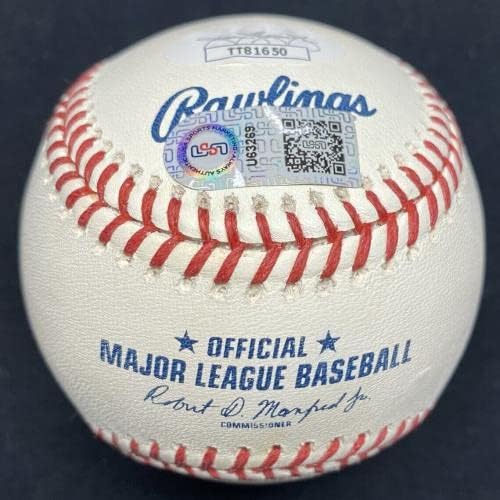 הופעת הבכורה של Nolan Arenado MLB 4/27/13 רוקי חתימה 25 לוגו לוגו בייסבול JSA - כדורי חתימה עם חתימה