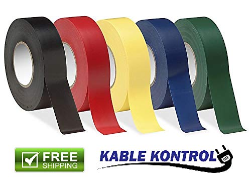 Kable Kontrol PVC קלטת חשמלית - אורך 66 רגל -18 ממ רוחב