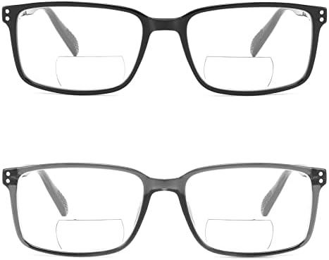 משקפי קריאה דו -פוקליים של Sunamoy גברים גברים אור כחול קוראים מחשב מעצבים קלים משקפיים משקפיים נשים