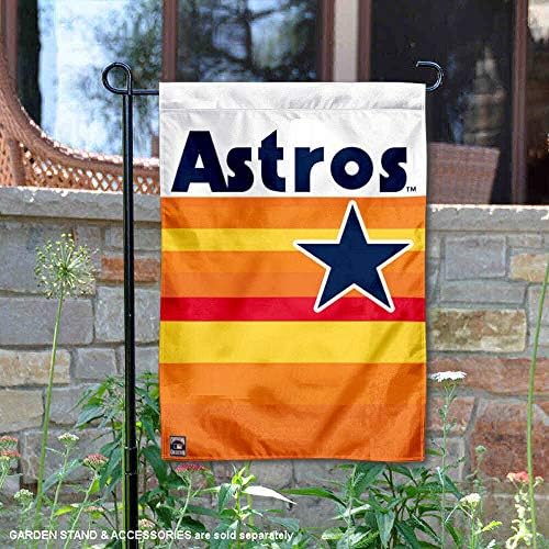 יוסטון אסטרוס וינטג 'פסים קשת דגל גן דו צדדי