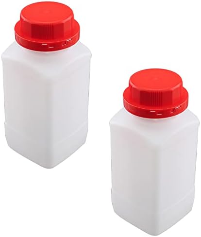 Aicosineg 33.82oz בקבוק מגיב ריבועי פלסטיק שקוף 7.87 אינץ 'x 3.15 אינץ