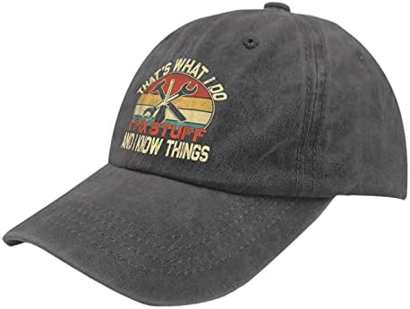 כובע זה מה שאני עושה אני מתקן דברים ואני יודע דברים כובעי בייסבול, כובעי בייסבול גרפיים לגברים