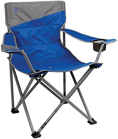 קולמן כיסא מחנה גדול וגבוה / כיסא חוף מתקפל / כיסא מרובע נייד עבור זנב, קמפינג ובחוץ