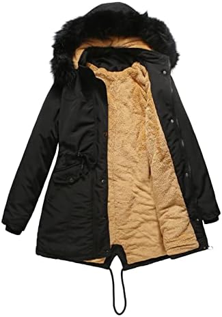 מעילי חורף NREALY לנשים שרוול ארוך מזדמן עם מעילים עבים עבה