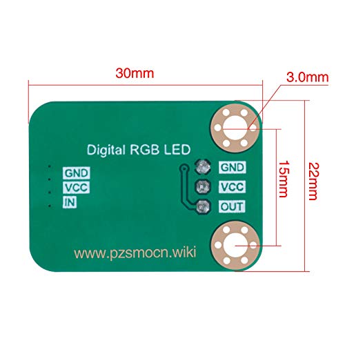 PZSMOCN LED LED RGB מודול התואם ל- WS2812 RGB תוכנית רצועת אור בצבע מלא או מעגל כונן, תמיכה במפל. מתאים