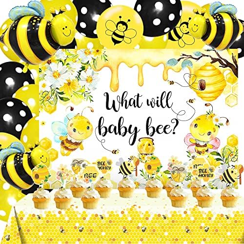 JEVENIS מה זה יהיה קישוט דבורים שמחה של יום הדבורה המסיבה של יום המסיבה המתוקה כמו גם בלוני דבורה מה
