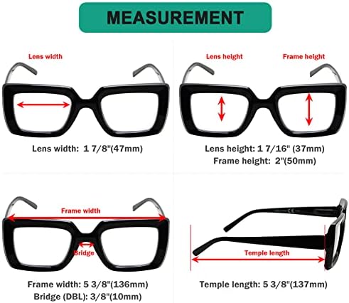 Eyekeppper משקפי קריאה עיצוב 5-חבילות לנשים קוראים מסוגננים