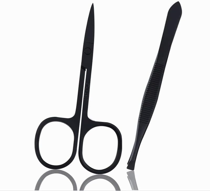 Wodmb Pro Manicure Pedicure Clippers Nails קבעו מספריים מספריים של ציפורניים בצבע שחור